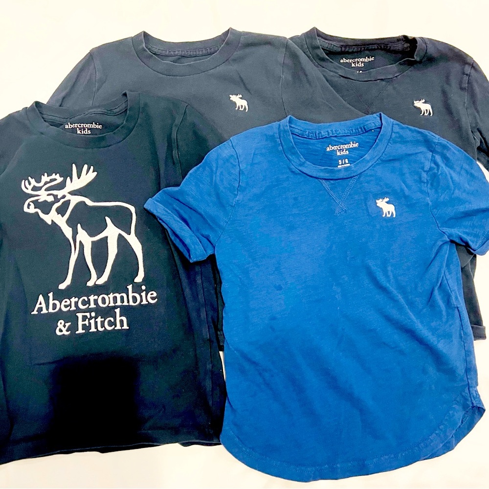 Set of 4 abercrombie Kids Shirts Size 5/6